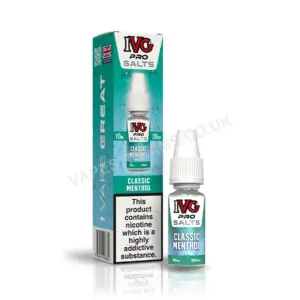 Ivg Pro Classic Menthol 20mg Nic Salt Bottle With Box